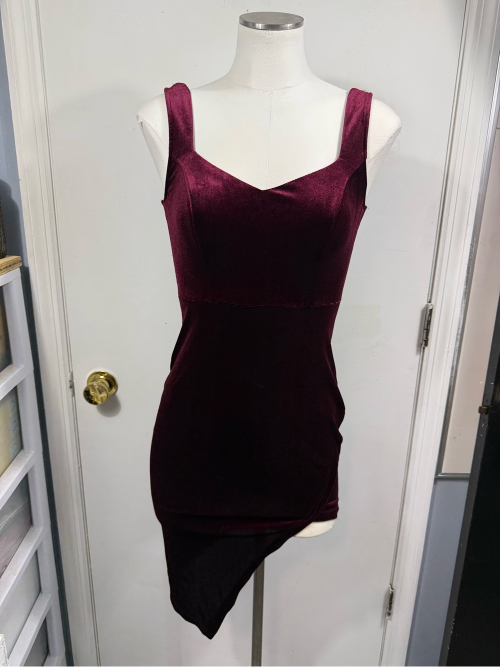 Privy Fitted suede mini-dress, size S